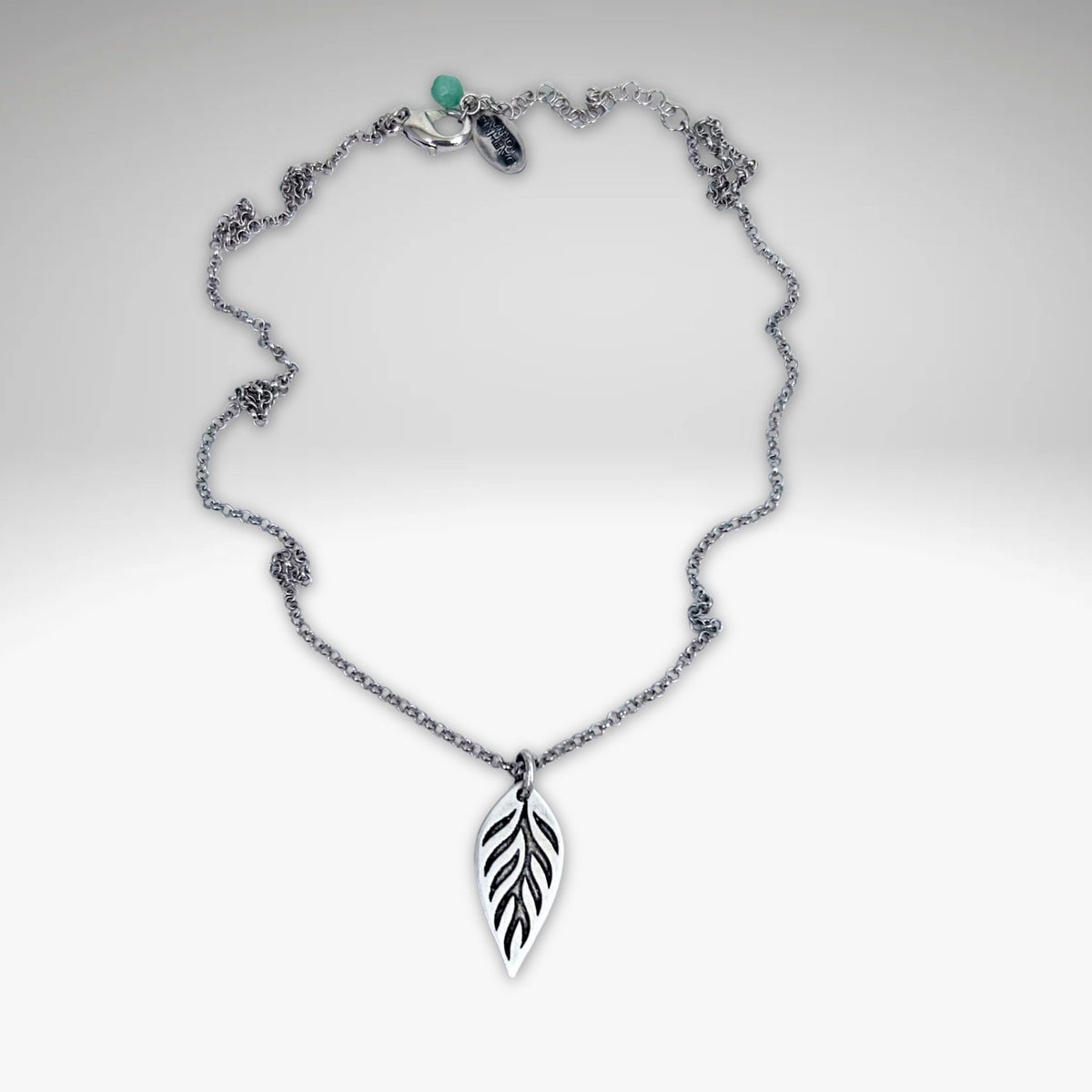 Feather Lite Necklace on chain - Daphne Lorna