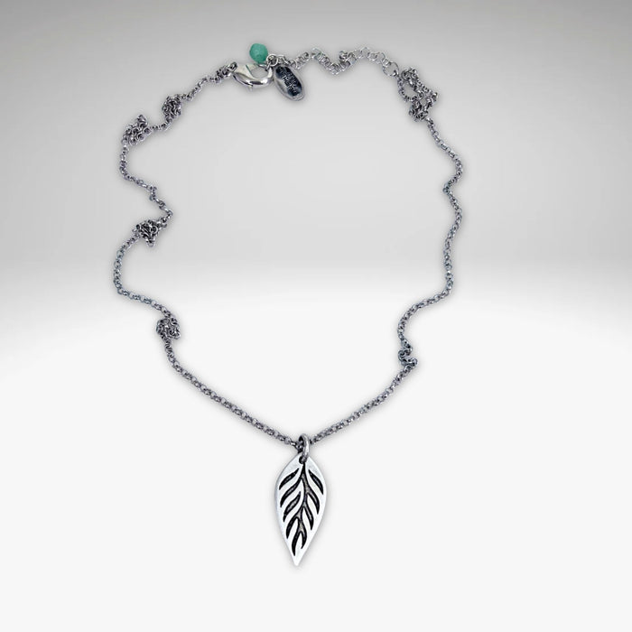 Feather Lite Necklace on chain - Daphne Lorna