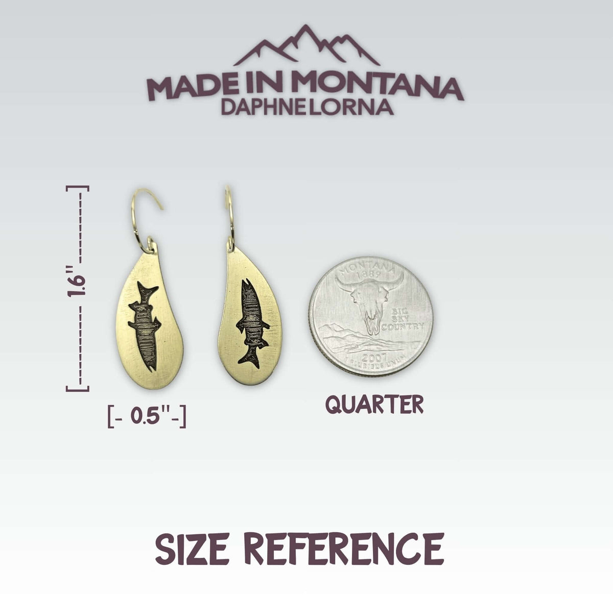 Fishing Around Earrings - Daphne Lorna