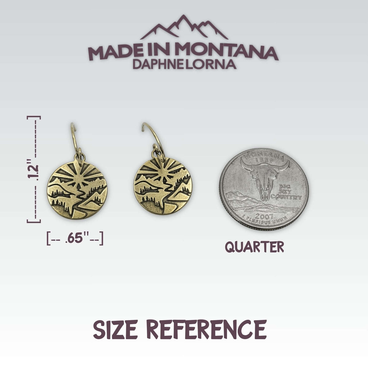 Going to the Sun Earrings - Daphne Lorna