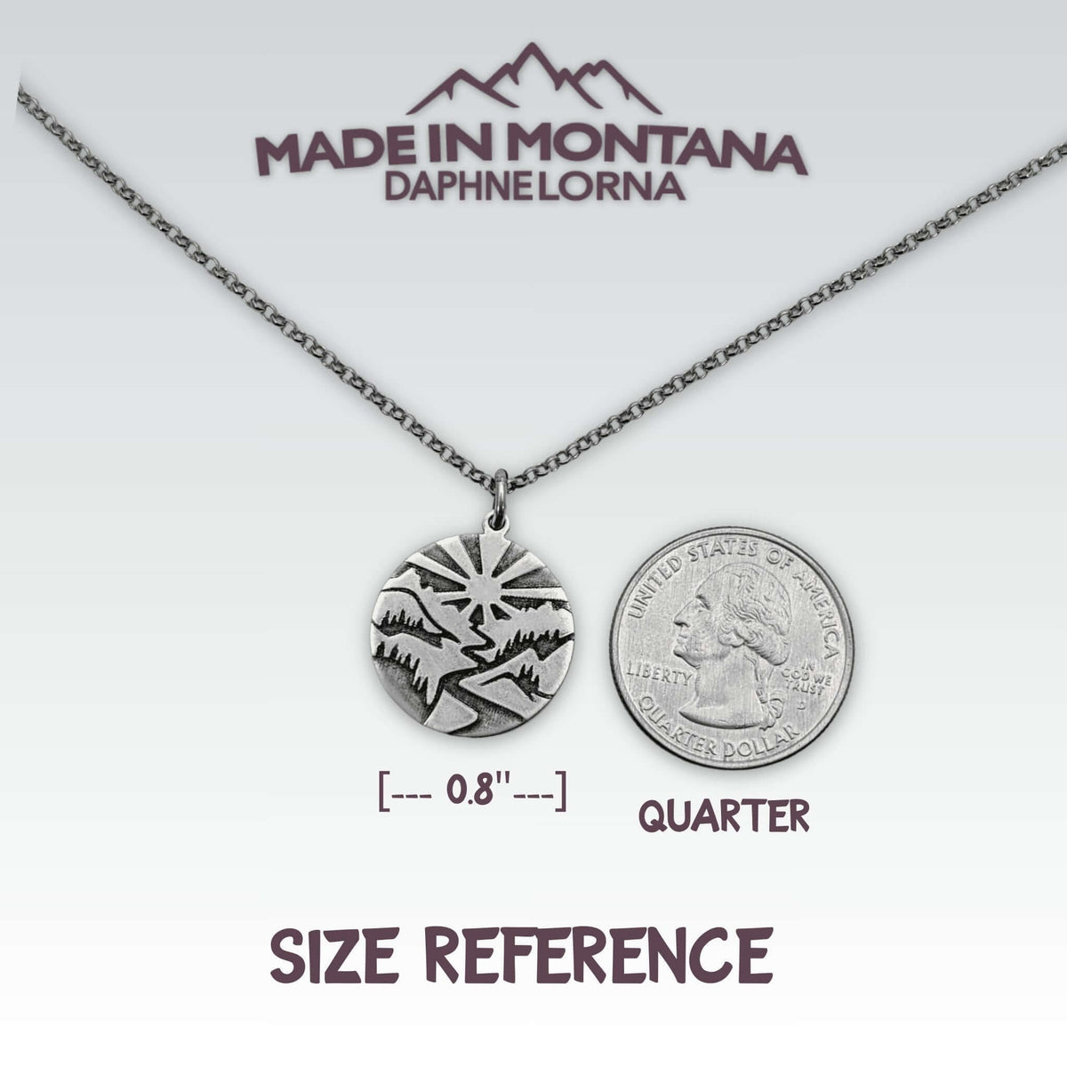 Going to the Sun Necklace - Daphne Lorna