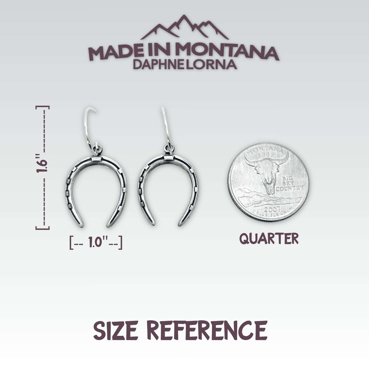 Horseshoe Earrings - Daphne Lorna