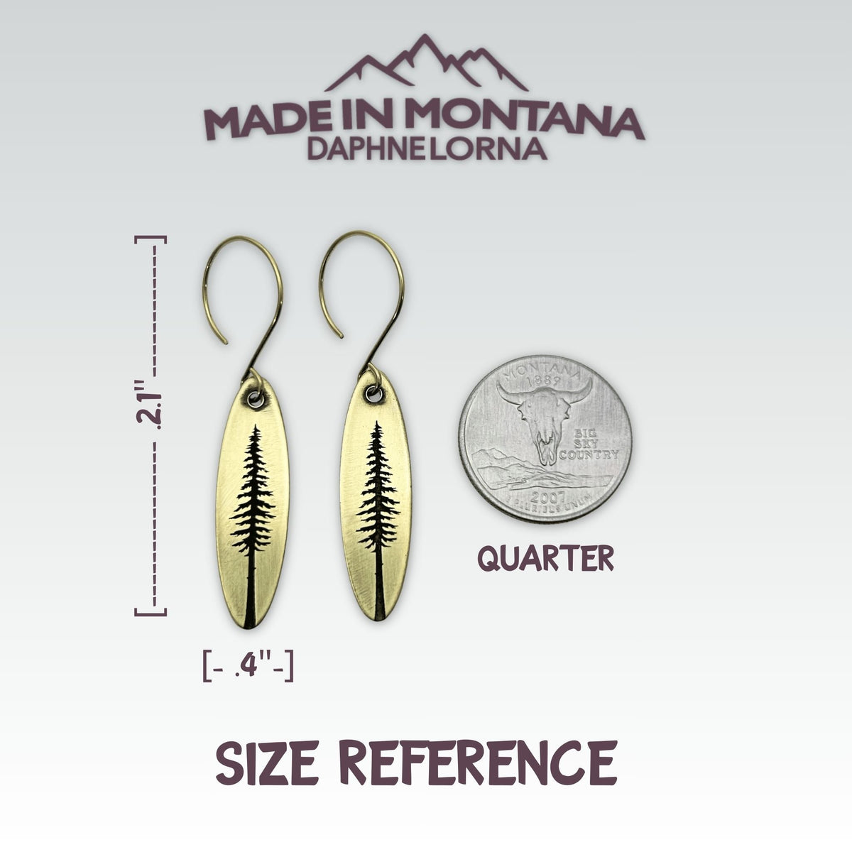 Larch Tree Earrings - Daphne Lorna