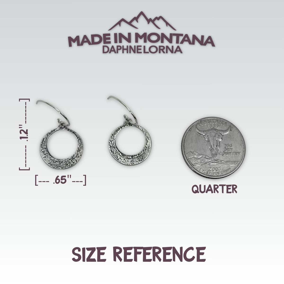 Mini Discs Earrings - Daphne Lorna