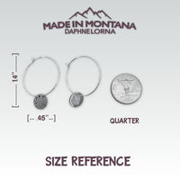 Mini Moon Hoop Earrings - Daphne Lorna