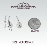 Mountain Bluebird Earrings - Daphne Lorna