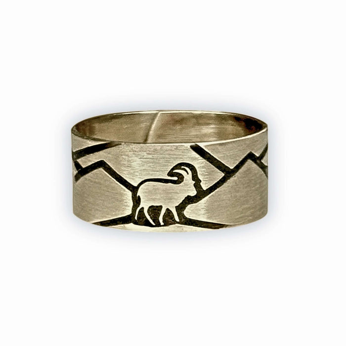 Mountain Goat Adjustable Ring - Daphne Lorna