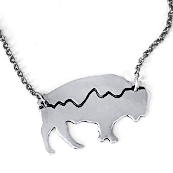 Mountains on Buffalo Necklace