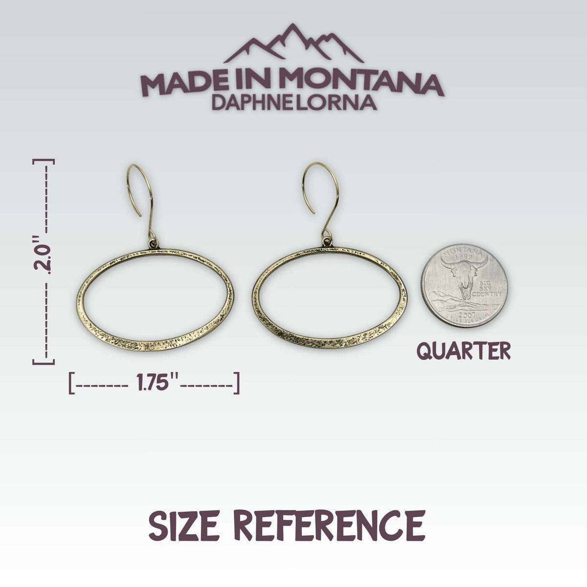 Open Space Earrings - Daphne Lorna