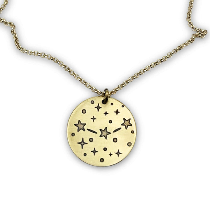 Orion's Belt Disk Necklace