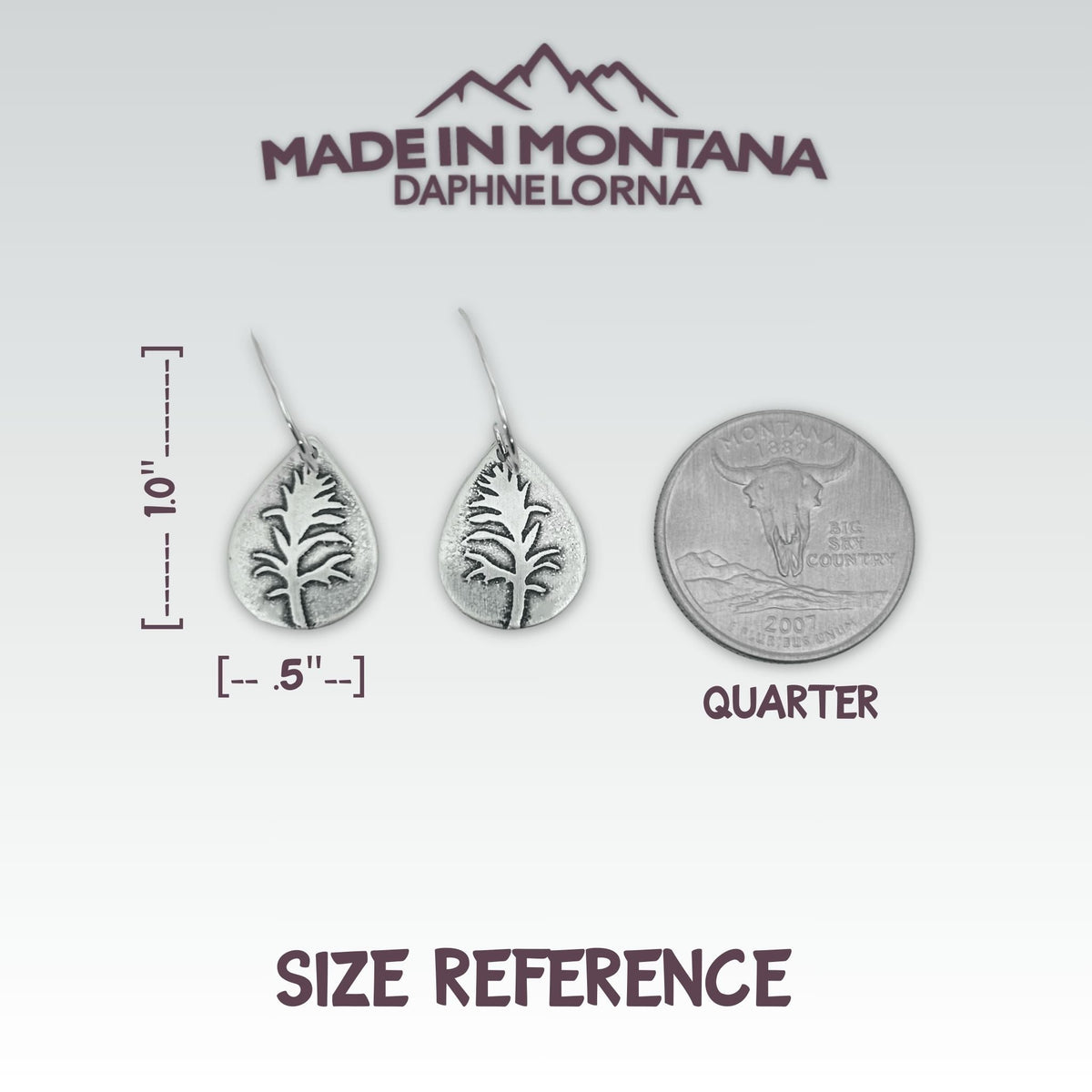 Paintbrush Flower Earrings - Daphne Lorna