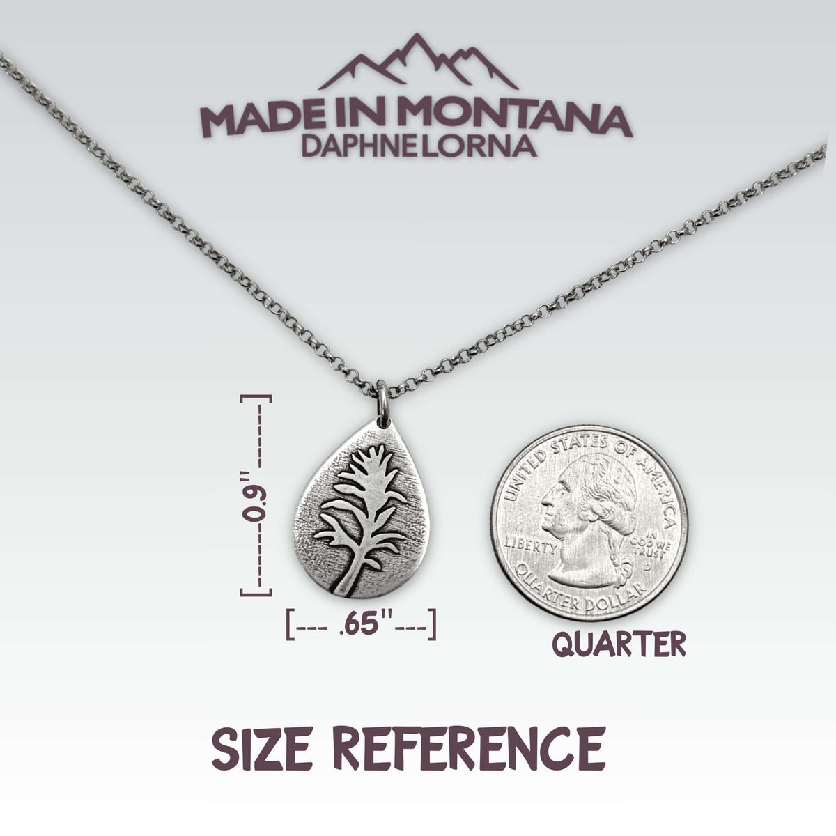 Paintbrush Necklace - Daphne Lorna