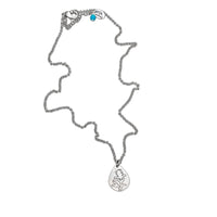 Paintbrush Necklace featuring a teardrop-shaped pendant with an Indian Paintbrush flower silhouette.