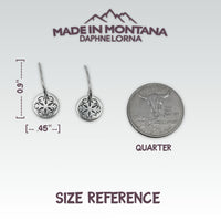 Powder Snowflake Earrings - Daphne Lorna