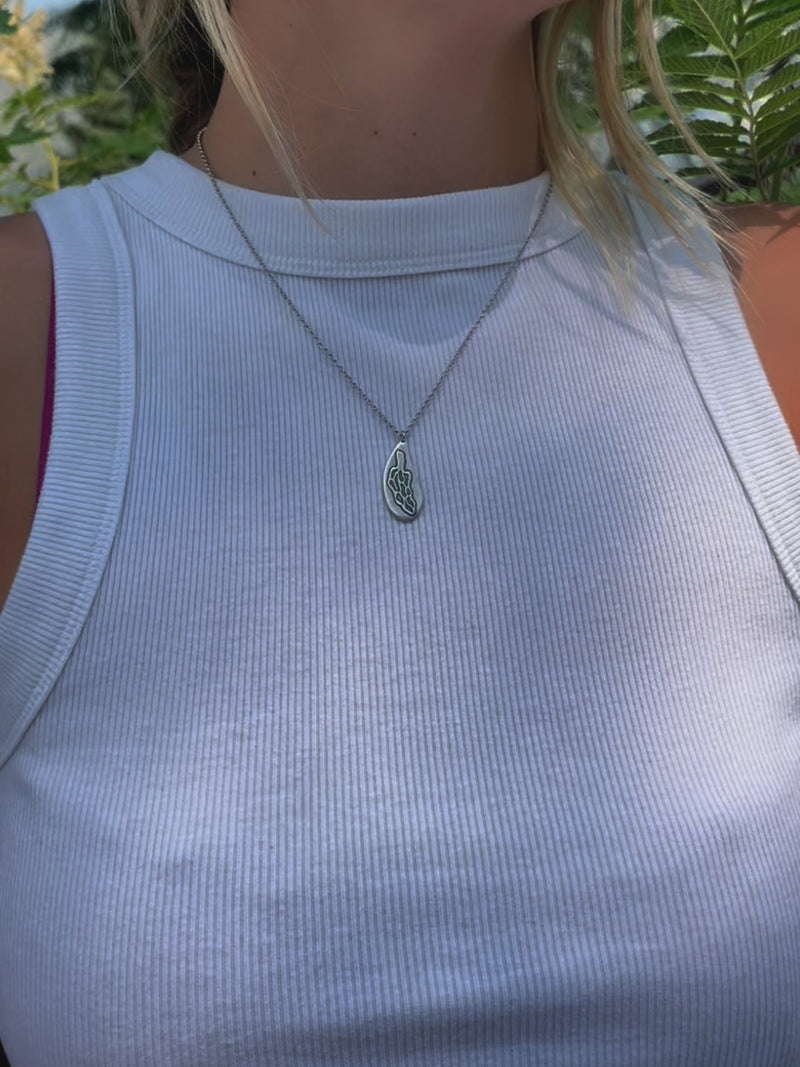 Morel Mushroom Necklace