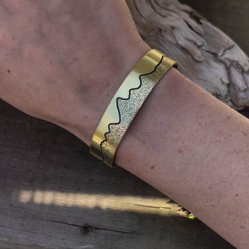 Simple Tetons Cuff Bracelet