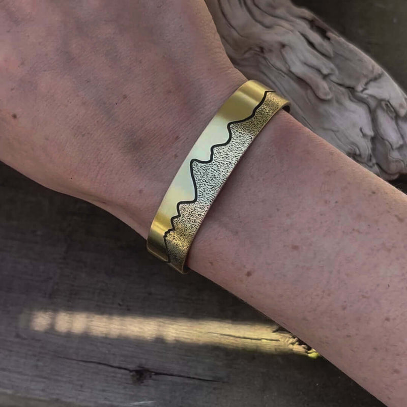 Simple Tetons Cuff Bracelet