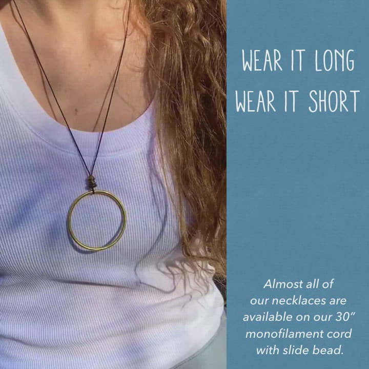Hula Necklace in Color: Matte Silver