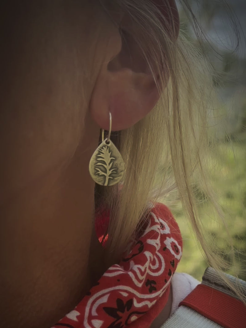 Paintbrush Flower  Earrings