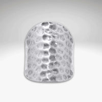 Rubble Adjustable Ring featuring a hand hammered design, perfect for outdoor adventures or nights out.