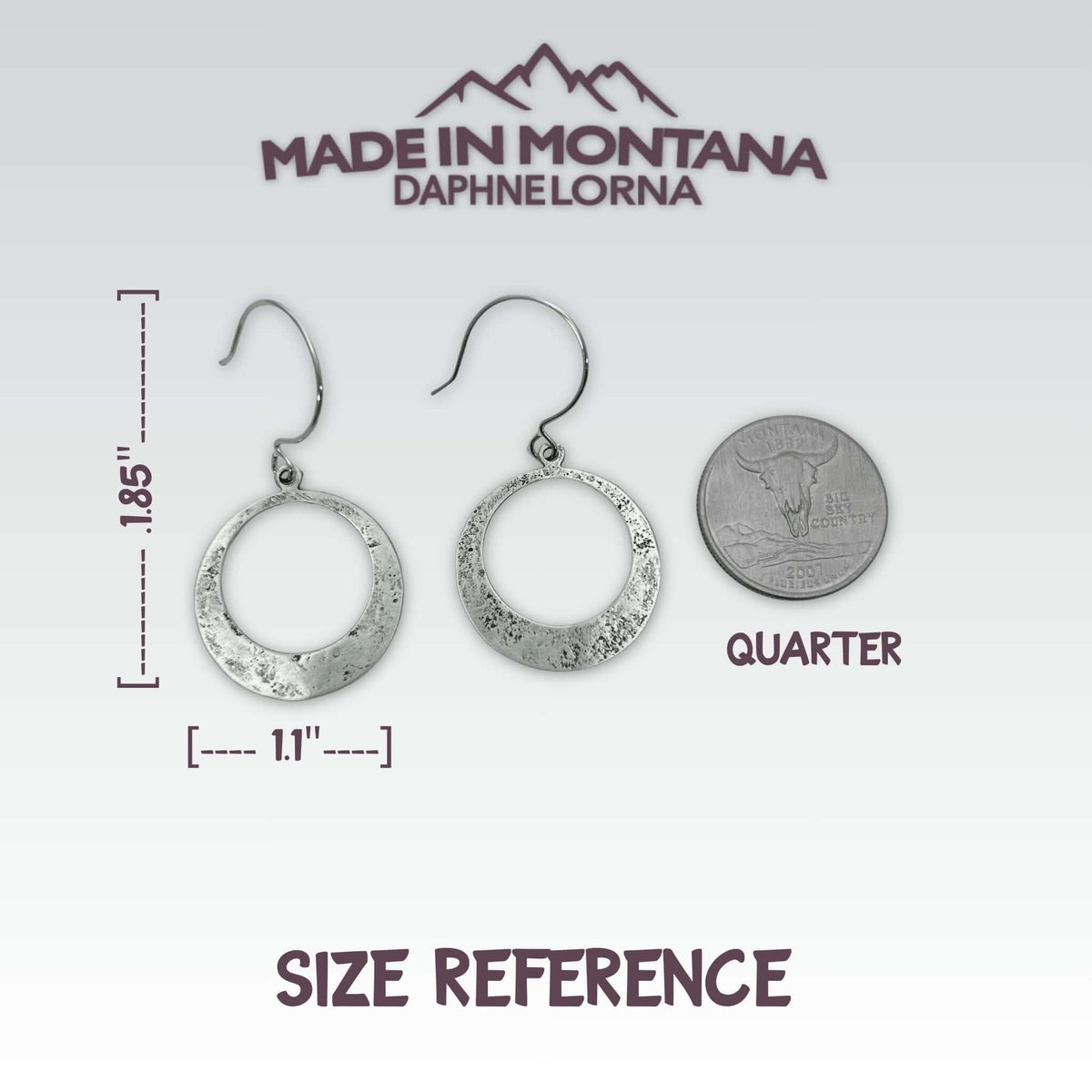 Simple Discs Earrings - Daphne Lorna