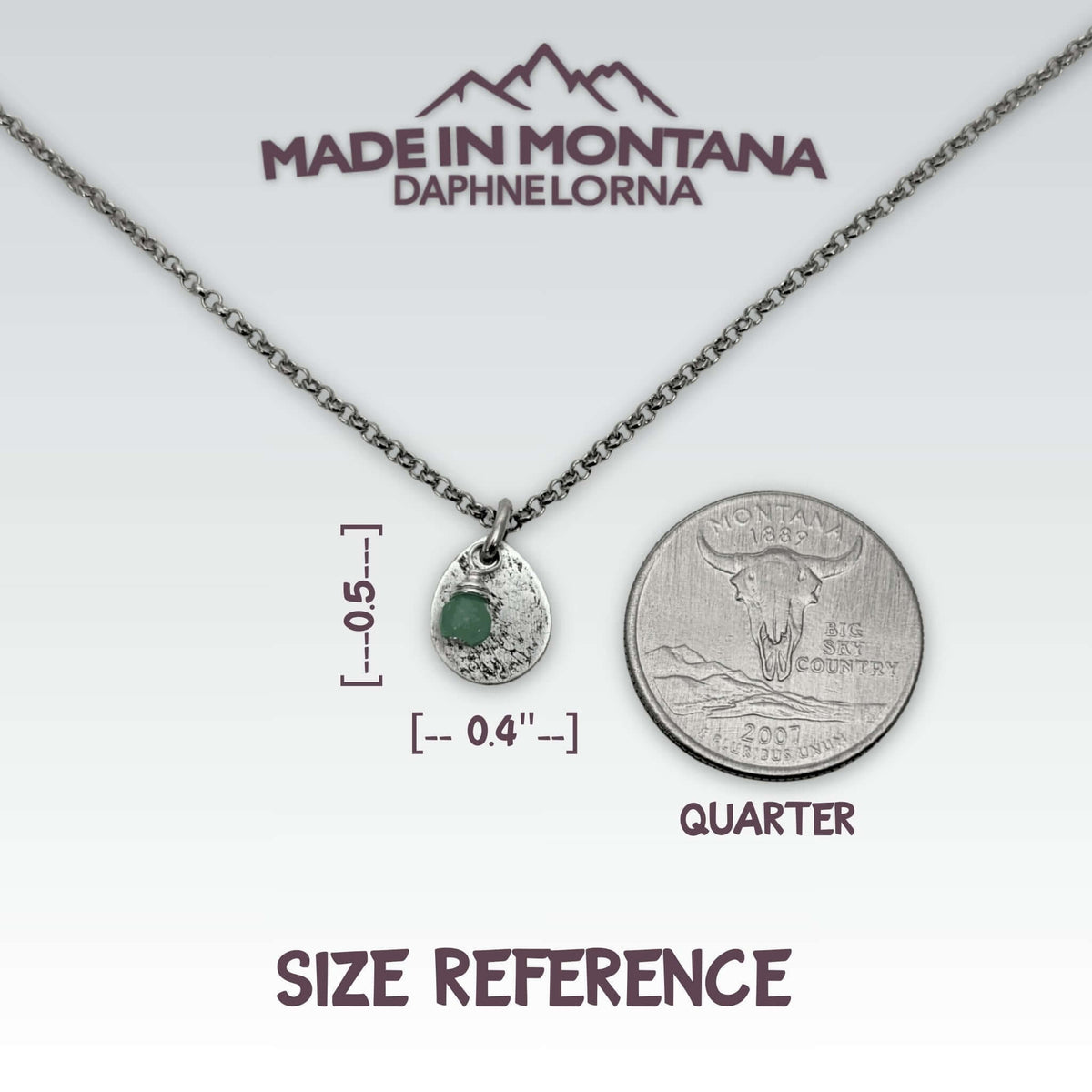 Simple Drop Necklace - Daphne Lorna