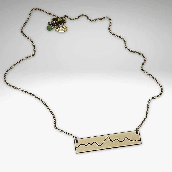 Simple Teton Mountain Necklace - Daphne Lorna