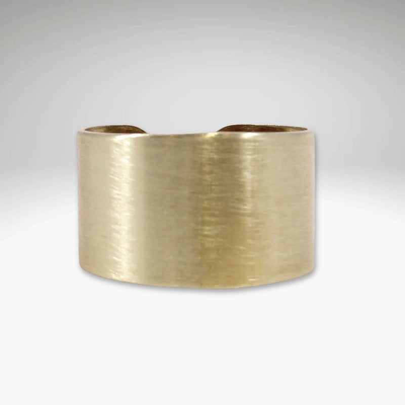 Slate Adjustable Ring in Antique Brass finish, showcasing its simple and stylish design.
