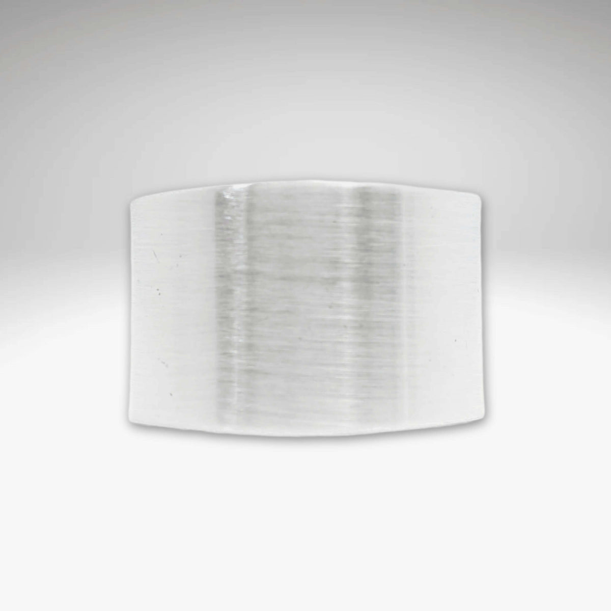 Slate Adjustable Ring in Matte Silver finish, featuring a simple and versatile design perfect for any occasion.