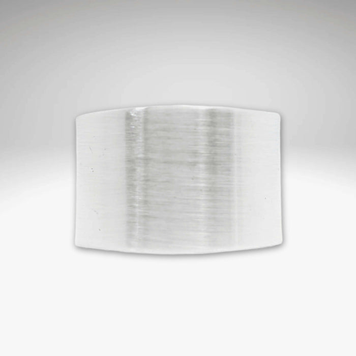 Slate Adjustable Ring in Matte Silver finish, featuring a simple and versatile design perfect for any occasion.