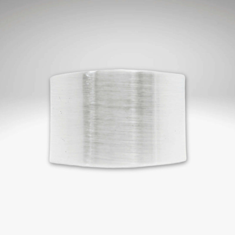 Slate Adjustable Ring in Matte Silver finish, featuring a simple and versatile design perfect for any occasion.