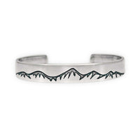 Snowcap Mountains Cuff Bracelet - Great gift for men and women - Daphne Lorna