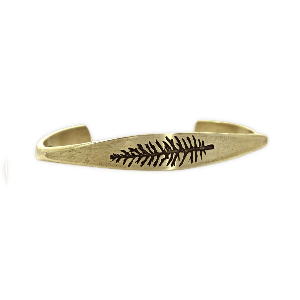 Spruce Signet Cuff Bracelet - Daphne Lorna