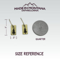 Spruce Tree Hoop Earrings - Daphne Lorna