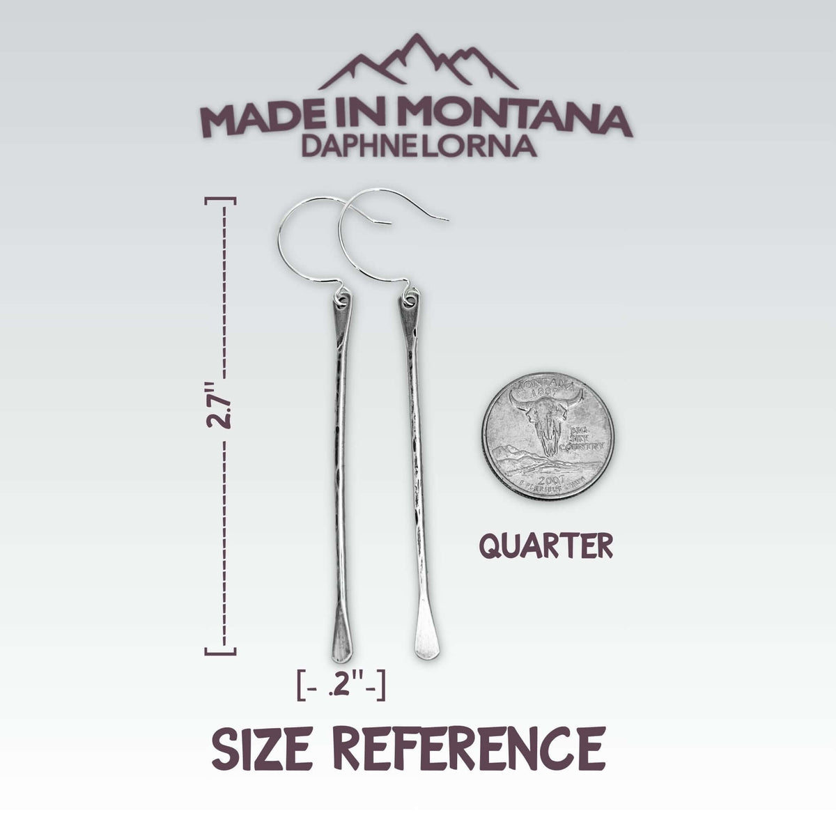 Upstream Paddle Earrings - Daphne Lorna