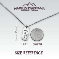 White Horse Necklace - Daphne Lorna