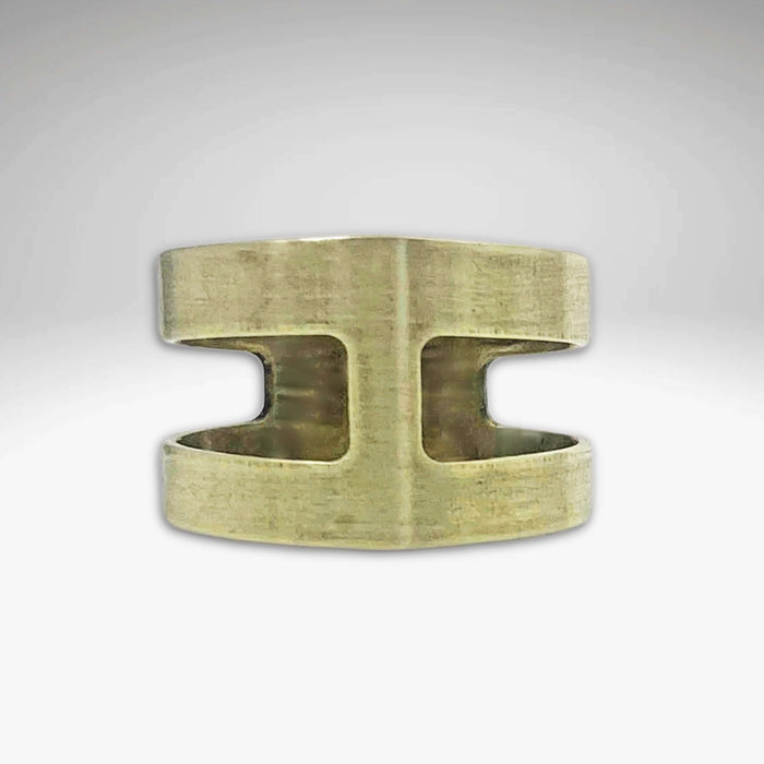 Wide Open Adjustable Ring in Antique Brass finish featuring a unique open design for everyday wear.