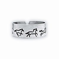 Wild Horses Adjustable Ring - Daphne Lorna