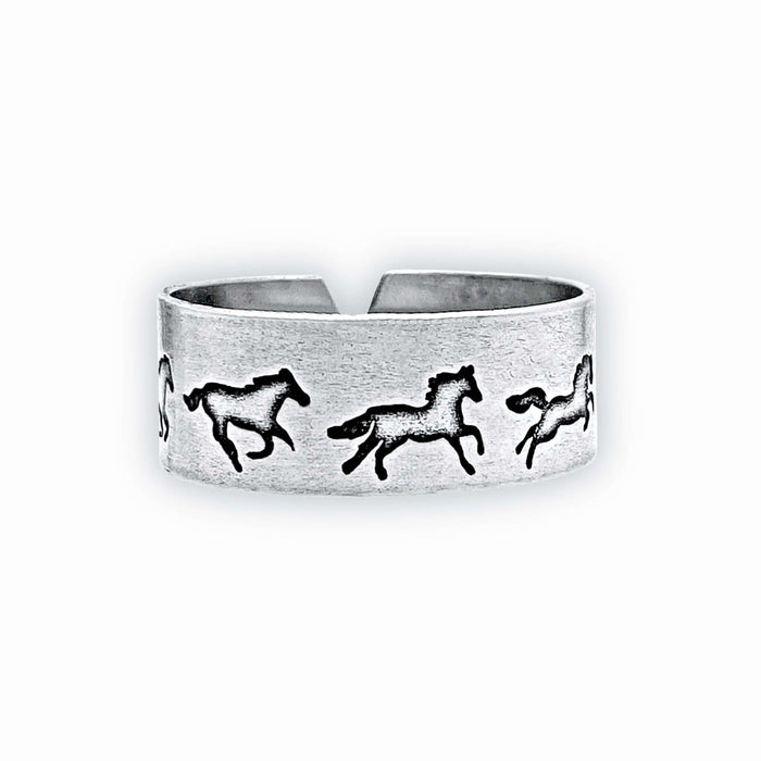 Wild Horses Adjustable Ring