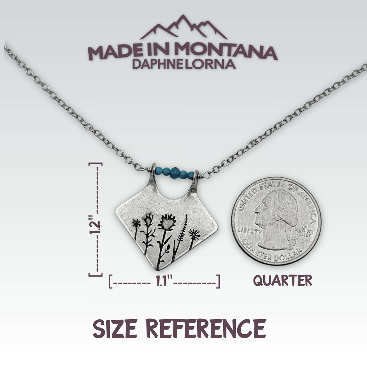 Wildflower Box Necklace - Daphne Lorna