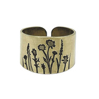 Wildflowers Adjustable Ring