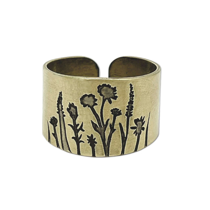 Wildflowers Adjustable Ring