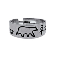 Bear Family Adjustable Ring