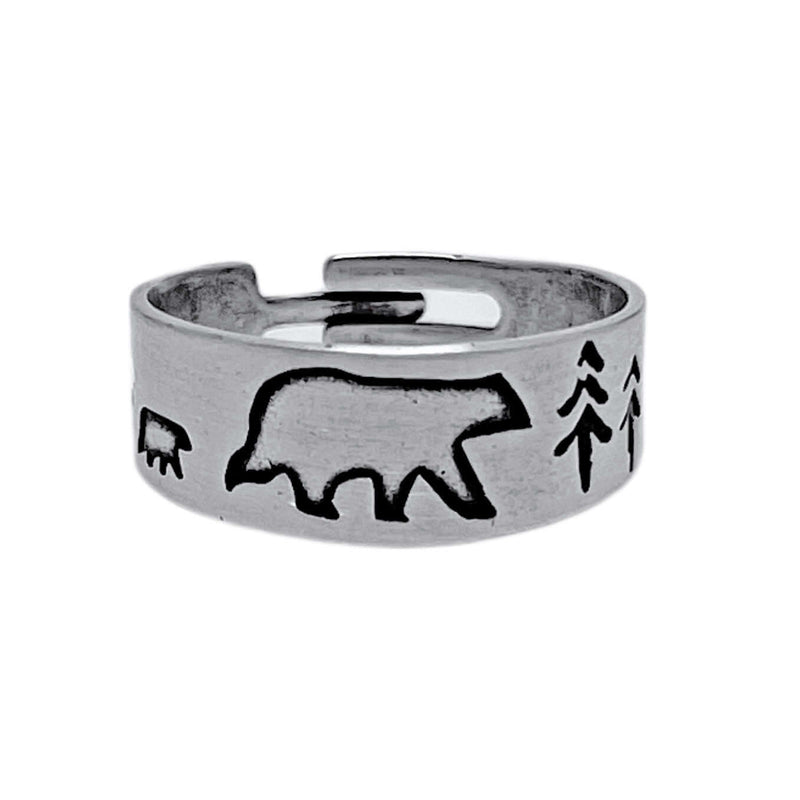 Bear Family Adjustable Ring