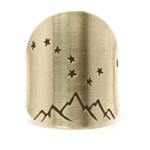 Big Dipper Adjustable Ring, Antique Brass / One Size, daphne lorna