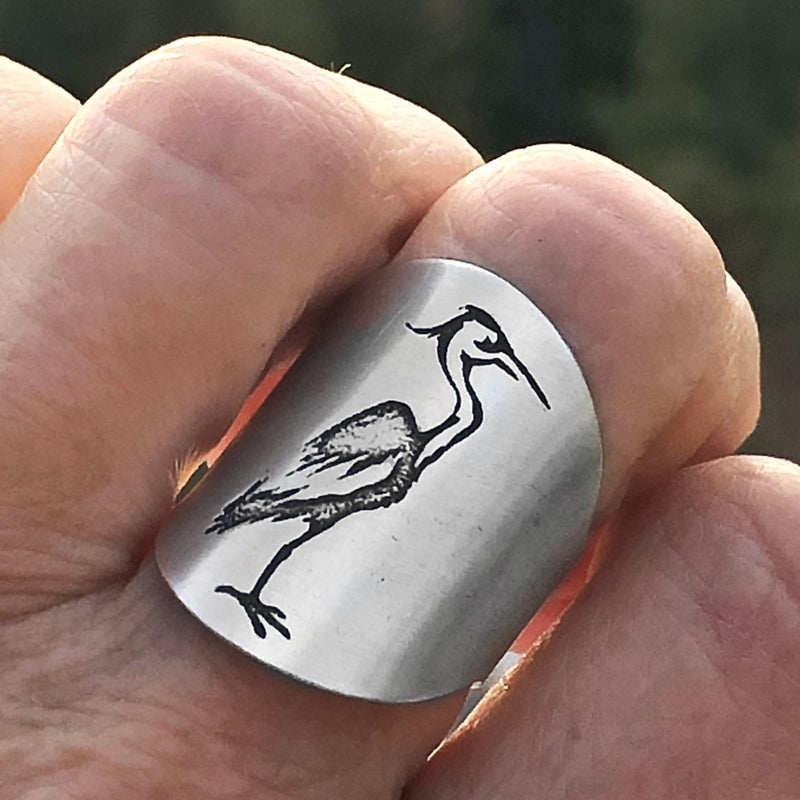 Blue Heron Adjustable Ring, [variant_title], daphne lorna