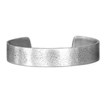 Simple Cuff Bracelet, Matte Silver / women's, daphne lorna