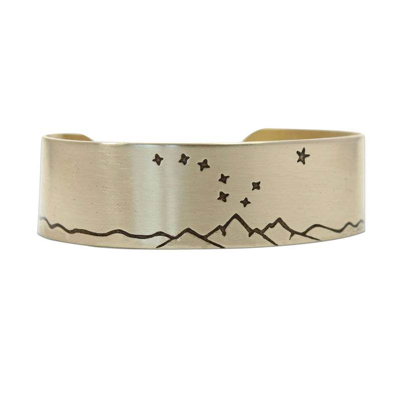 Big Dipper Cuff Bracelet, Antique Brass / Womens, daphne lorna