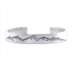 Snowcap Mountains Cuff Bracelet- Great gift for men and women