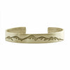 Snowcap Mountains Cuff Bracelet, Antique Brass / Women's, daphne lorna